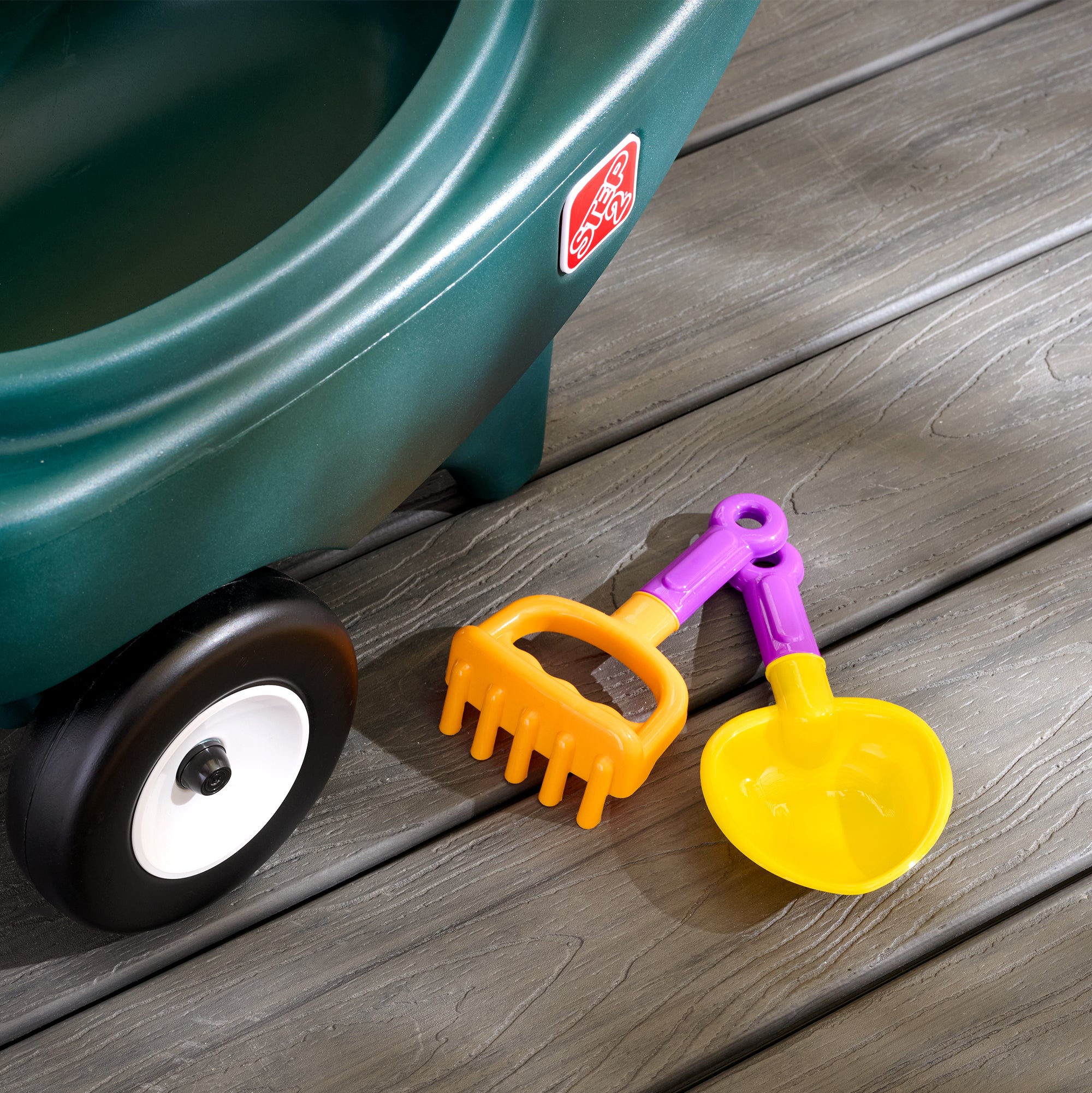 Kids Backyard Builder Garden Cart & Wheelbarrow - Image 2