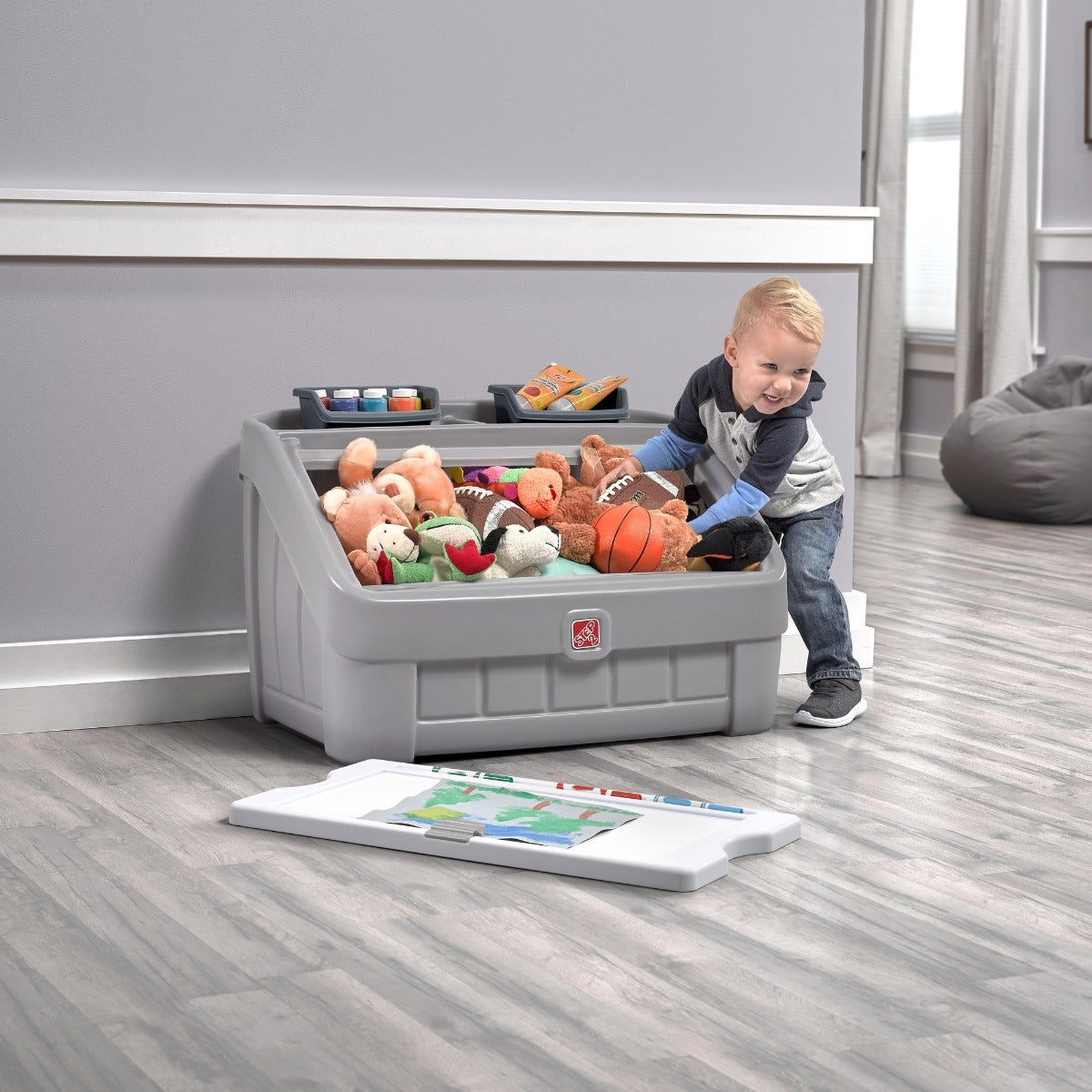 2-in-1 Toy Box & Art Lid™ - Image 5