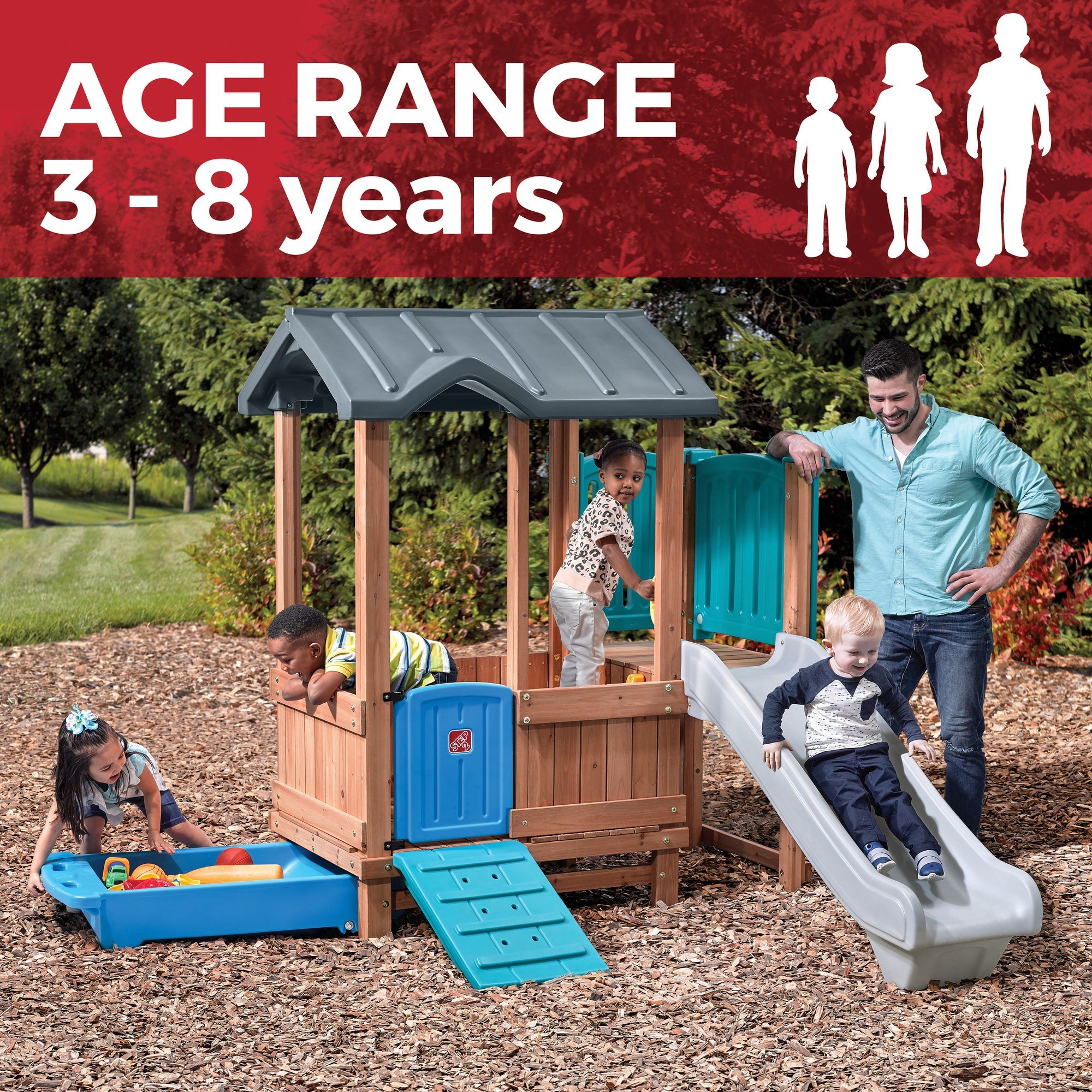 Woodland Adventure Playhouse & Slide™ - Image 4