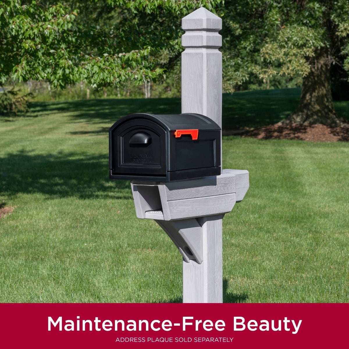 Highland Mail Post & XL Black Mailbox™ - Image 4