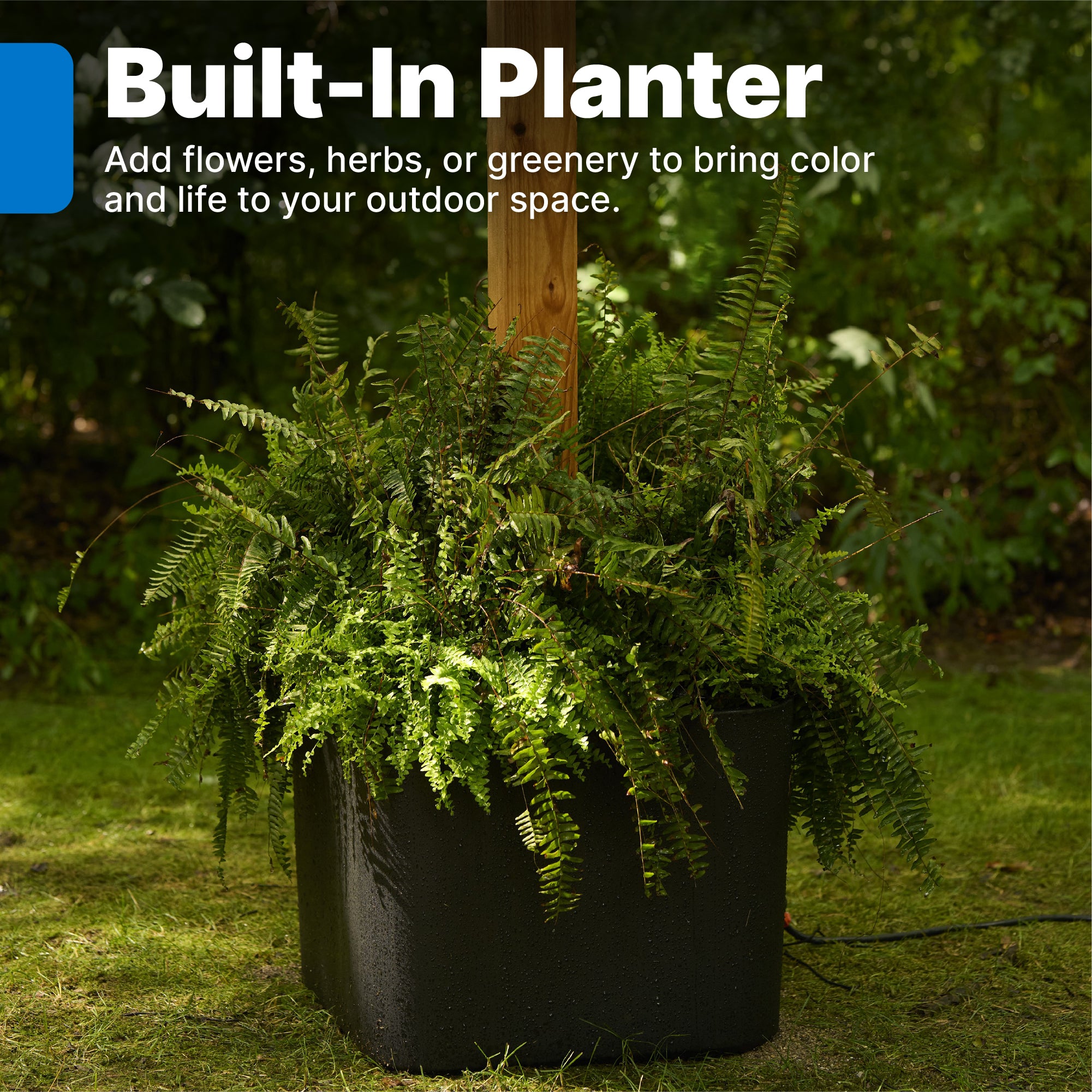 Firefly String Light Pole Stand with Planter™ (2pk) - Image 3