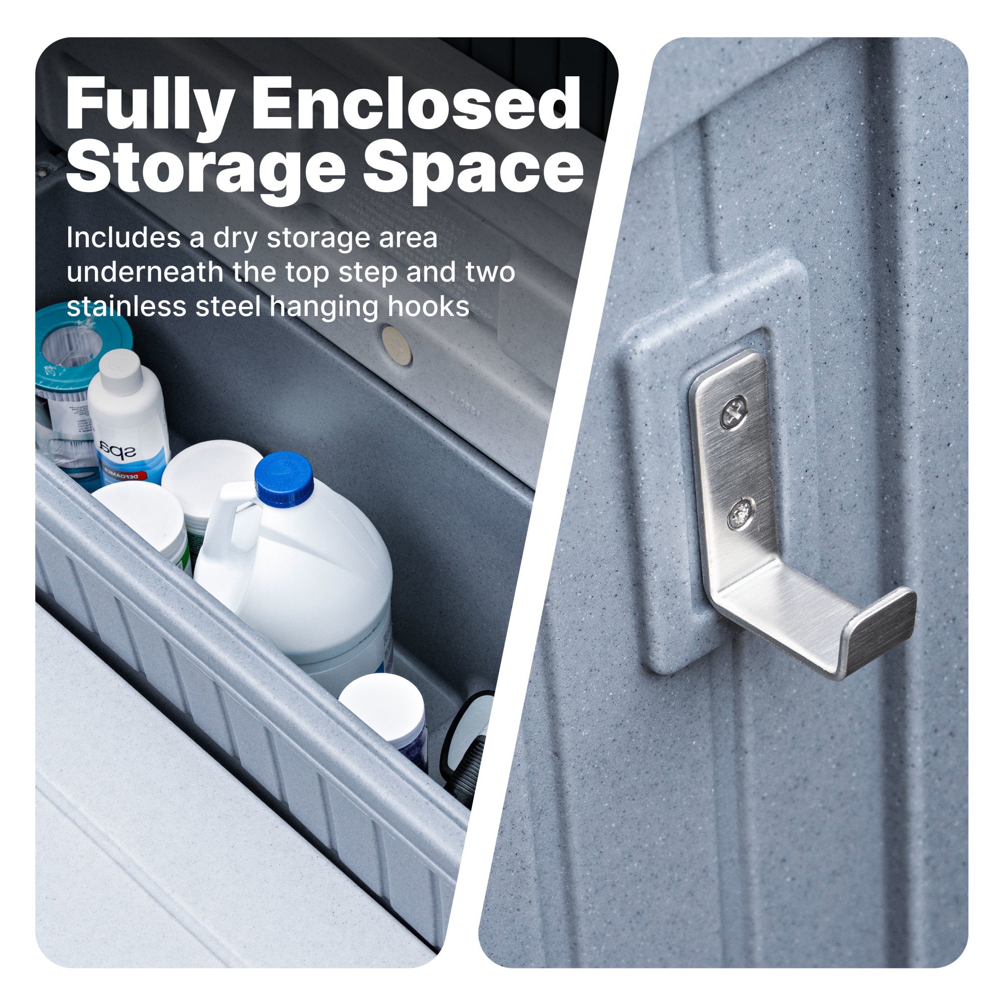 Hot Tub Storage Steps With Handrail™ - Image 6