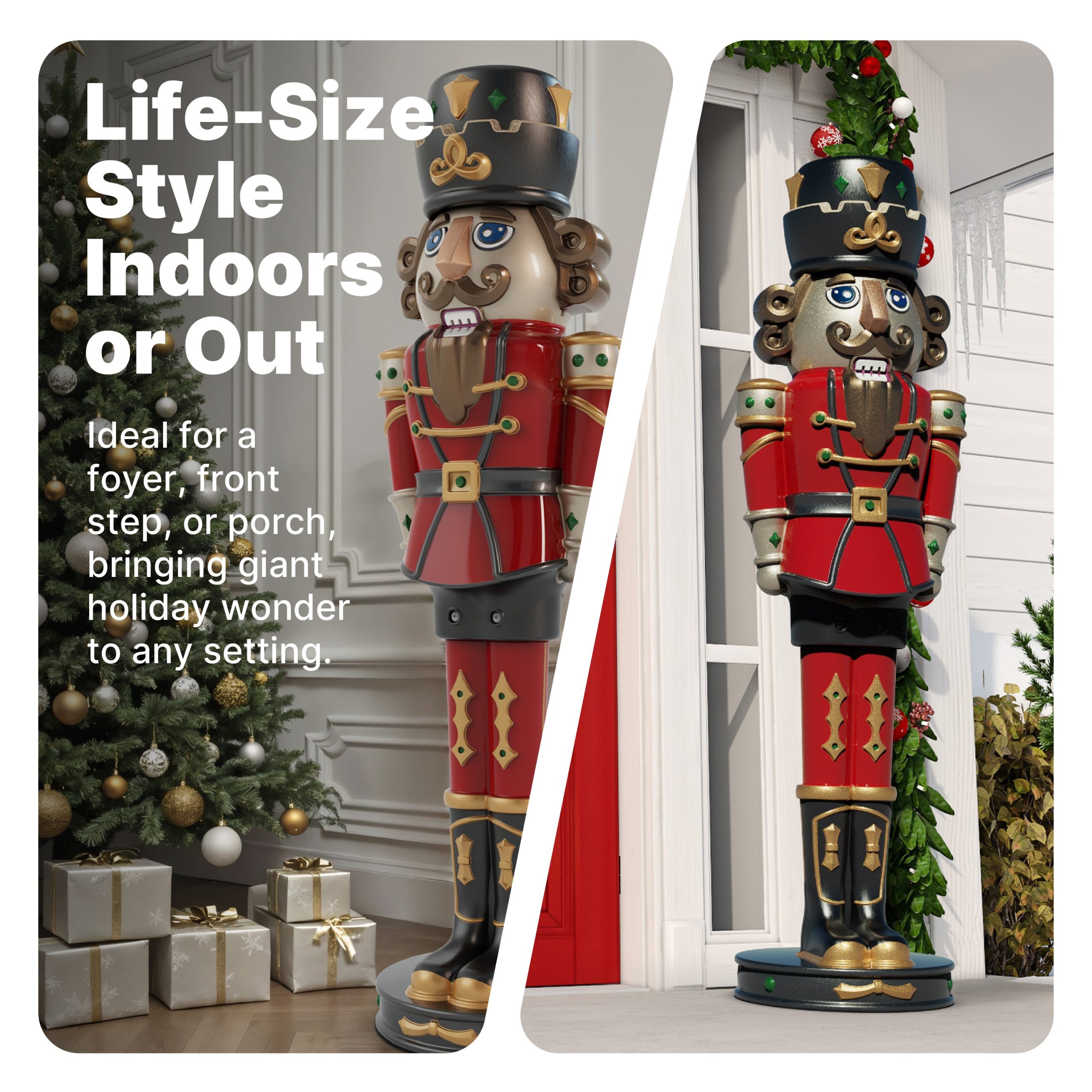 Giant 6ft Paintable Nutcracker Prince - Image 2