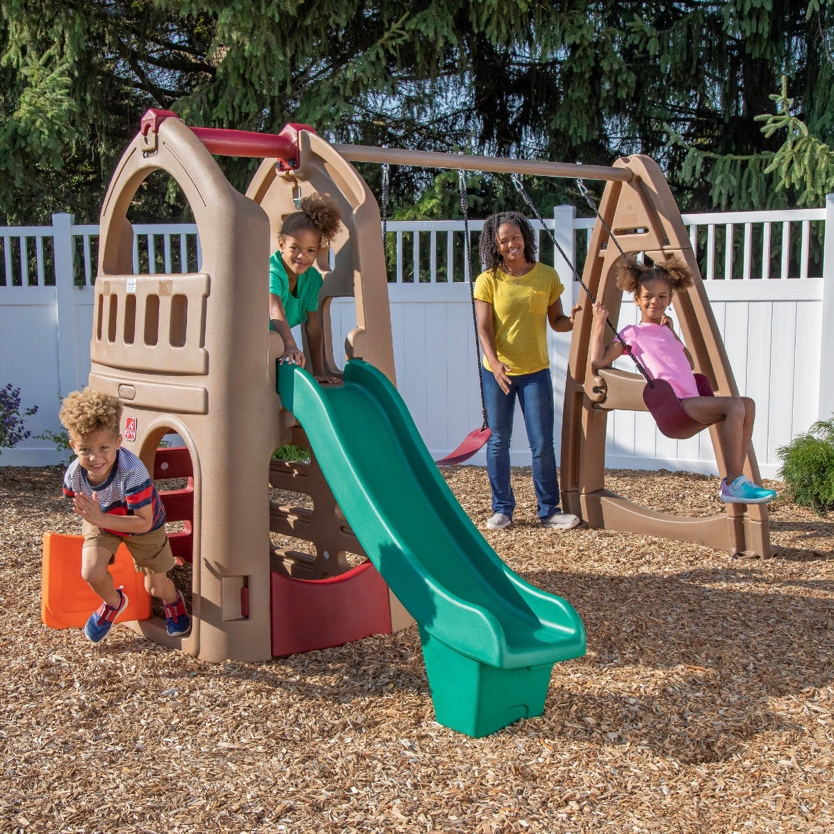 Naturally Playful™ Playhouse Climber & Swing Extension - Image 2
