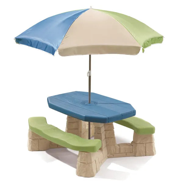 Naturally Playful™ Picnic Table with Umbrella - Image 3
