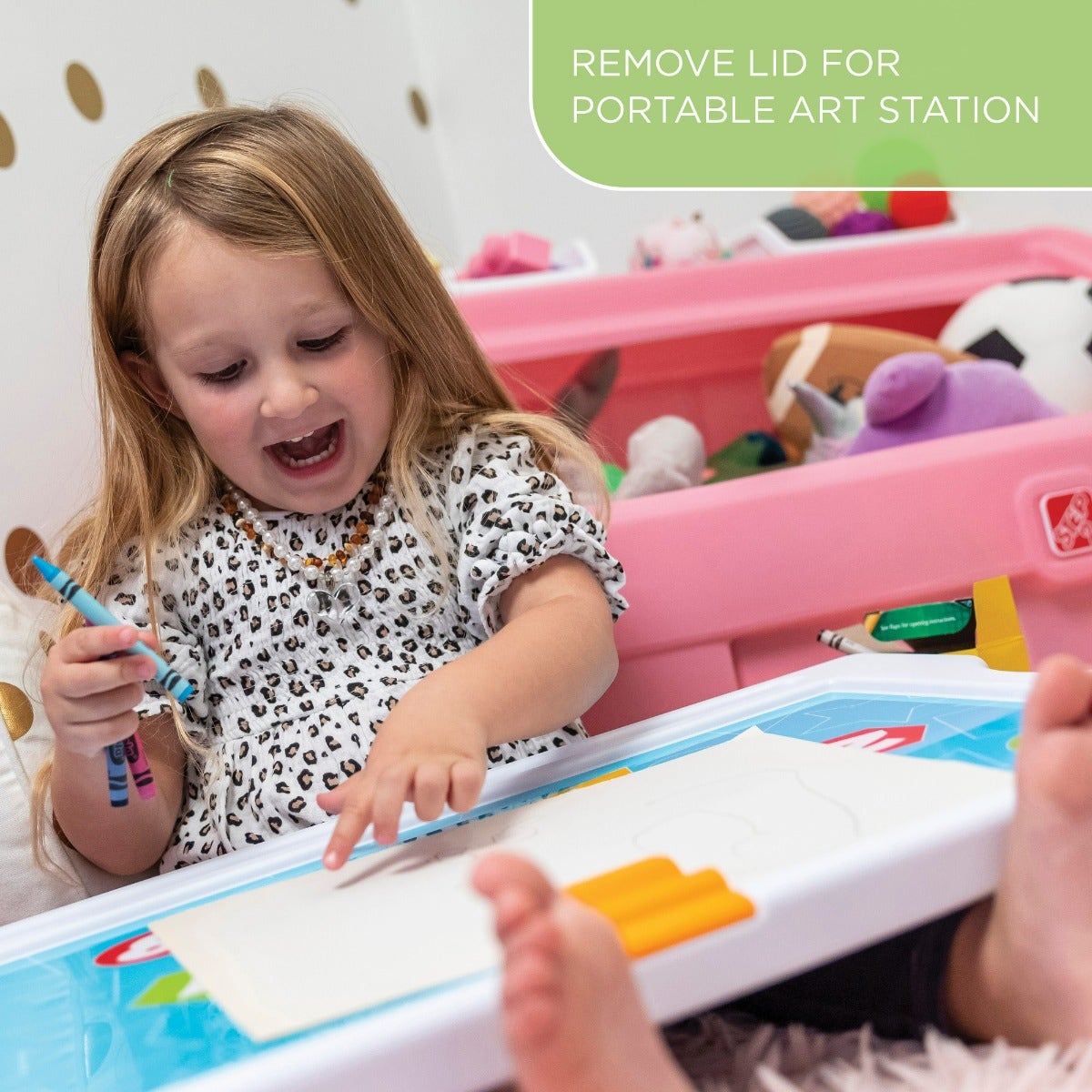 2-in-1 Toy Box & Art Lid™ - Image 8